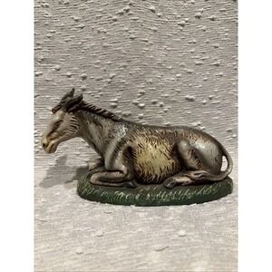 Vintage Nativity‎ Chalkware Donkey Hand Painted Christmas Italy